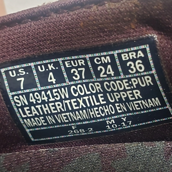 Skechers Relaxed Fit Biker Alumni Plum Slip On Sneaker Shoes Womens Size 7 - Picture 8 of 10